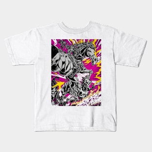 Skulls and horses abstract Kids T-Shirt